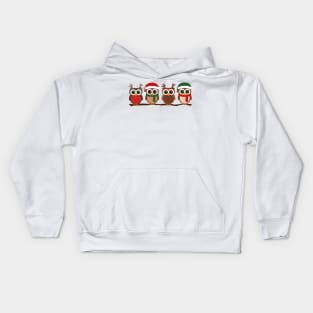 Christmas Owls Kids Hoodie